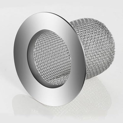 Shower Drain Hair Catcher, Shower Drain Basket, SS Mesh, Fits 2-Inch Holes | Easy to Clean SS Mesh Hair Trap, Reusable Anti-Clog Drain Strainer for Bathroom Sink, Drain & Tub, 2" Inner Dia Holes - size: Deep-1 Pcs