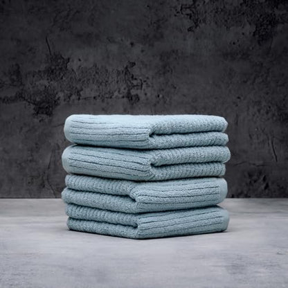 Luxury Performance 4-Piece Hand Towel Set | Patented Quick-Dry Tech | Ultra Soft | 16" W x 30" L | Surf - color: Surf, size: 4 Hand Towels