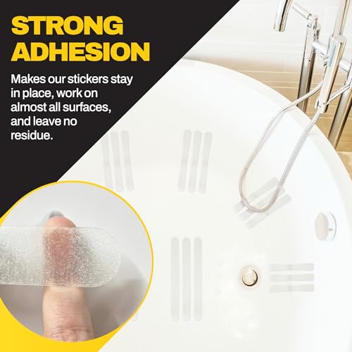 [Made in Korea] Ultra-Thin Bathtub Non Slip Stickers - Diamond Grip Non Slip Bathtub Stickers with Strong Adhesive for Elderly and Safety Use (10)