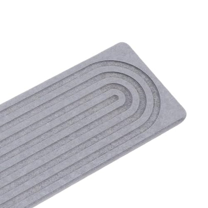 Quick Dry Porous Diatomite Faucet Mat for Kitchen Bathroom Countertop Protector with Non-Slip Feet, 23.6x3.9 Inches (Dark Grey) - color: Dark Grey