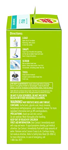 Scotch-Brite Disposable Toilet Cleaner Refill Pads, Disposable Refills with Built-In Bleach Alternative, Removes Rust & Hard Water Stains, 40 Disposable Refills