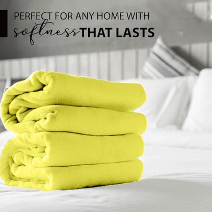 KAHAF COLLECTION 100% Cotton Bath Towels, 24x48 Pack of 6 Towels, Quick Dry, Highly Absorbent, Soft Feel Towel, Gym, Spa, Bathroom, Shower, Pool, Luxury Soft Towels (Yellow, 24x48-6 Pack) - color: Yellow, size: 24x48 - 6 PACK