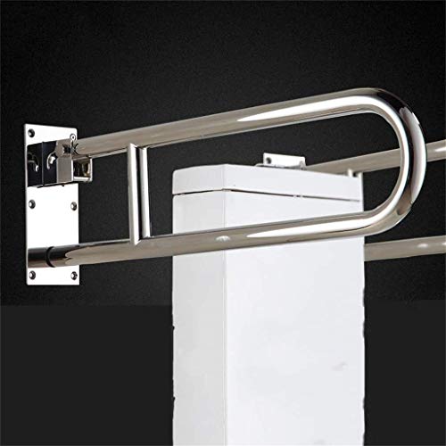 Grab Bars Handle Safety Support Hand Rails Grab Bar Stainless Steel U Type Foldable Handrail Rust Proof Polished Handle No-Slip Barrier-Free Bathroom Handrail Safety Handrail Toilet Rails for Elderly
