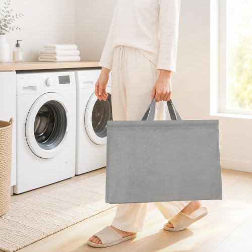 STO STO 3-Tier Vertical Rolling Laundry Hamper, Removable Bags, Gray Faric | 120L Capacity, Space-Saving Vertical Design, Rust-Resistant Steel Frame, Lockable Wheels, Ideal for Apartments & Small Spaces - color: Gray Faric, size: 3-Tier