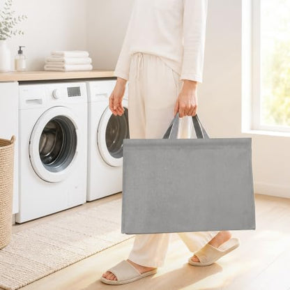 STO STO 3-Tier Vertical Rolling Laundry Hamper, Removable Bags, Gray Faric | 120L Capacity, Space-Saving Vertical Design, Rust-Resistant Steel Frame, Lockable Wheels, Ideal for Apartments & Small Spaces - color: Gray Faric, size: 3-Tier