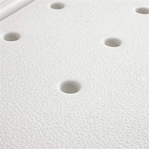 Bath Chair,Adjustable Handicap Shower Chair Seat Bench Transfer Bench with Arms and Backs,3 Blow Molding Plates Aluminium Alloy for Seniors Elderly Baby Bathtub Lift Chair (White) - color: White