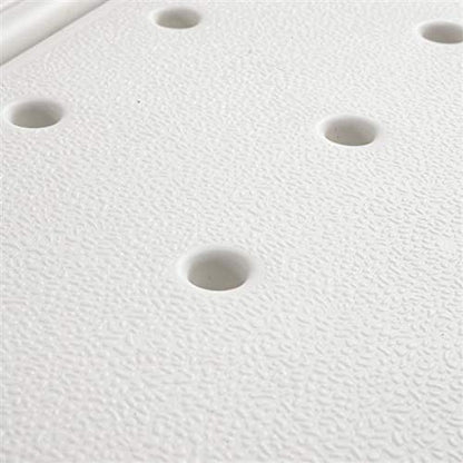 Bath Chair,Adjustable Handicap Shower Chair Seat Bench Transfer Bench with Arms and Backs,3 Blow Molding Plates Aluminium Alloy for Seniors Elderly Baby Bathtub Lift Chair (White) - color: White