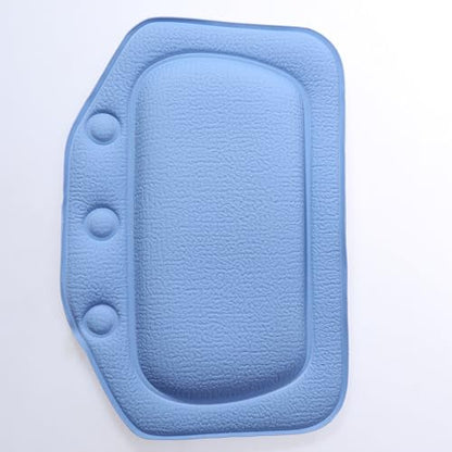 Outanaya PVC Bath Cushion with Strong Suction Cups Non-Slip Spa Pillow for Bathtub Comfortable Dark Blue Tub Headrest Easy to Clean and Supportive for Relaxing Bath