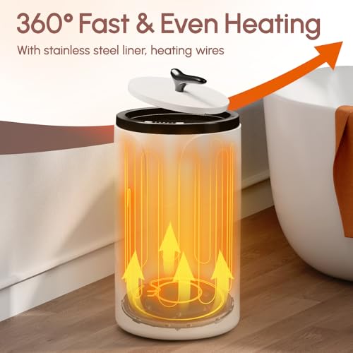 20L Towel Warmers for Bathroom | Fast-Heating Towel Warmer Bucket for Spa, Auto Shut-Off, Fits Two 40''x70'' Oversized Towels, Blankets, Bathrobes, PJ's - size: Standard