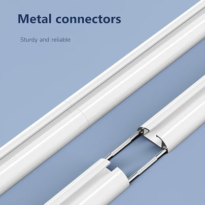 Ultra-Thin Curved Curtain Track Aluminium Ceiling Wall Mount Tracks Sliding Curtain Rail Rod System for Curtains Room Divider Living Room Bedroom Shower RV(White-A,80cm/2.62ft) - color: White-a, size: 80cm/2.62ft