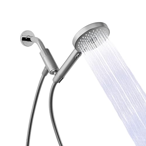 sproos! - Handheld Showerhead, High Pressure Performance, Moonlight | Metallics - Easy DIY Installation - Renter Friendly - 3 Spray Functions with Pause - Extra Long 70 Inch Flexible Hose - color: Moonlight
