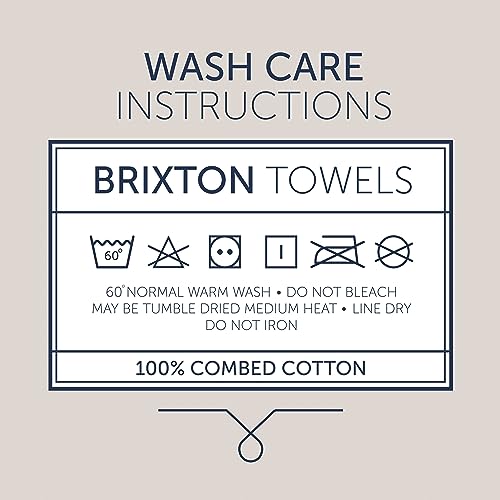 Christy Brixton 4 Piece White Towel Set | 100% Cotton | Ultra Soft | Super Absorbent | 600GSM | 2 Bath Towels 2 Hand Towels - color: White, size: 2 Hand 2 Bath Set