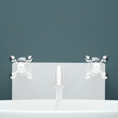 VOSAREA Acrylic Sink Splash Guard, Freestanding Kitchen Splash Panel Barrier Behind Faucet Kitchen Island Sink Backsplash Guard 13.76x8.25in