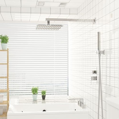 10 Inch Rain Shower Head High Pressure Rainfall Shower Head Chrome | Square Rain Bathroom Showerhead, High Flow, Large Stainless Steel, Ceiling Mounted, Wall Mounted, Waterfall Full Body - color: Polished Chrome, size: 10 Inch