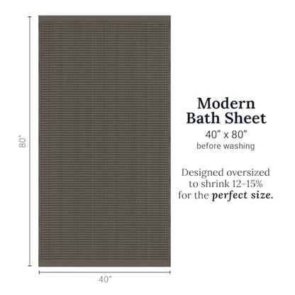 GILDEN TREE Waffle Bath Sheet Quick Dry Towel, Thin Luxury Bath Towels, Bath Sheets 40x80 Large Bath Towels, Modern Style (Stone) - color: Stone, size: Bath Sheet (40" x 80")
