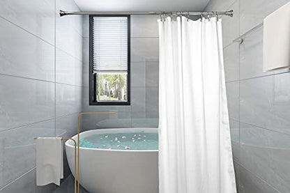 Shower Hooks - Shower Curtain Rings for Bathroom - Rust Proof Shower Curtain Hooks for Shower Curtain or Liner - Set of 12, Polished Chrome - color: Chrome