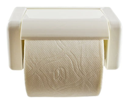 Zoie + Chloe Easy-Snap Toilet Paper Holder - Load and Unload with One Hand - color: White