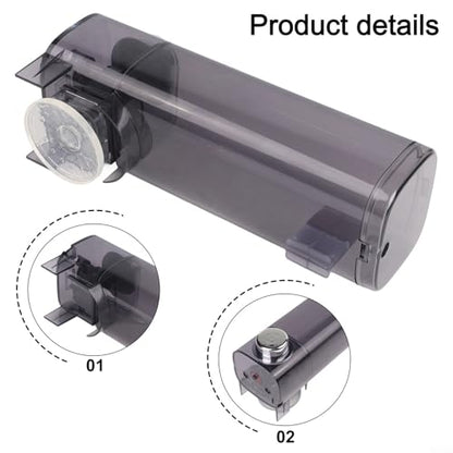 Wall-Mounted Soap Dispenser, 450ml Suction Cup No Drill Installation Gel Dispenser PET Material Space Saving Design for Bathroom Shower(Transparent Gray) - size: Transparent gray