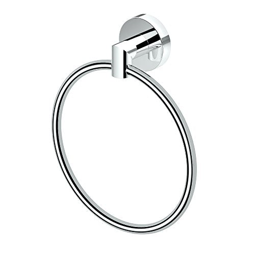 Gatco 4632 Glam Towel Ring, Chrome / Wall Mounted 6.5" Towel Ring for Bathroom - color: Chrome