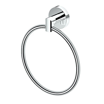 Gatco 4632 Glam Towel Ring, Chrome / Wall Mounted 6.5" Towel Ring for Bathroom - color: Chrome