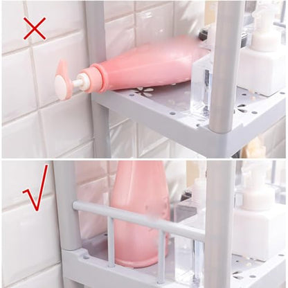 Over Toilet Storage Shelf - Freestanding Bathroom Cabinet Stylish Above Shelving Unit Space-Saving Organizer
