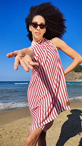 Gold CASE Turkish Beach Towel Set of 5 – 100% Cotton Beach Towels Oversized 70x38'' – MYRA Quick Dry Swim Towel – Lightweight Turkish Towels Set in Multi Color - color: Multi-1, size: Beach-Bath Towel Set of 5