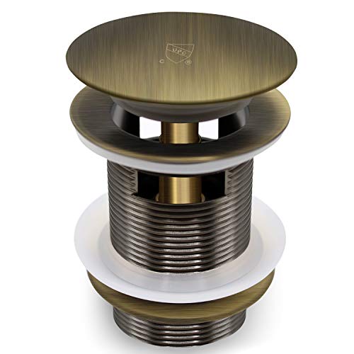 FerdY Pop-up Drain for Freestanding Bathtub, cUPC Certification, Freestanding Bathtub Drain Stopper, Brushed Bronze - color: Brushed Bronze