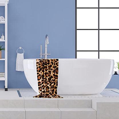 LIVILAN Oversized Leopard Beach Towel Cheetah Blanket for Women Girls, Thin Lightweight Microfiber Sand Free Quick Dry Towel, 30”X60” Pool Bath Yoga Shower Cheetah Gifts - color: Yellow Leopard Beach Towel, size: 60.00" x 30.00"
