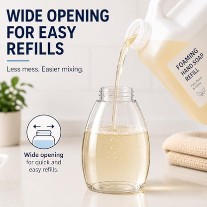 Bar5F Foaming Soap Dispenser Pump Bottle for Dr. Bronner's Castile Liquid Soap 8.5-Ounce Pack of 2 - size: 2-Pack