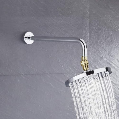 Shower Head Adapter 360° Rotating Ball Joint Adjustable Swivel Extension for Fixed Handheld Rain Shower Heads Stainless Steel G1/2 Connector