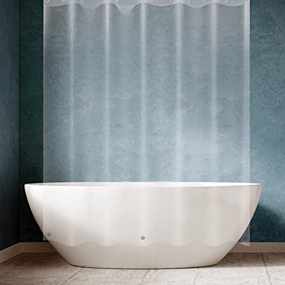 SO HOME Shower Curtain Liner - Heavy Duty 6 Guage PEVA - Built in 3 Weighted Magnets - 12 Aluminium Grommets (2, Clear, 72" x 70" - color: Clear