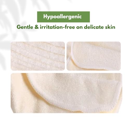 Baby Washcloths 6-Pack, Ultra Soft Viscose, 7.87 x 7.87 inches, 2-Layer Deluxe, Super Absorbent, Machine Washable, Newborn Bath Towels, Infant Shower, Gentle on Skin, Face Wash Cloths for Babies