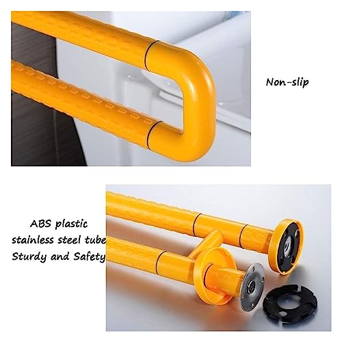 Grab Rails Bath Wall Attachment Handrails,Grab Bar Rails Bathroom Grab Bar, Toilet Armrest, Wall-Mounted Straight Hair Towel Rack, Sturdy Stainless Steel Shower Safety Ha