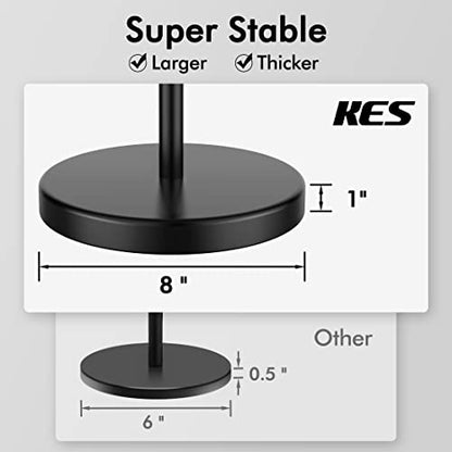 KES Bathroom Toilet Paper Holder Stand Modern Tissue Roll Holder SUS304 Stainless Steel Rustproof Freestanding 20.2" H, Matte Black BPH283S1-BK - color: Matte Black, size: 20.2" H