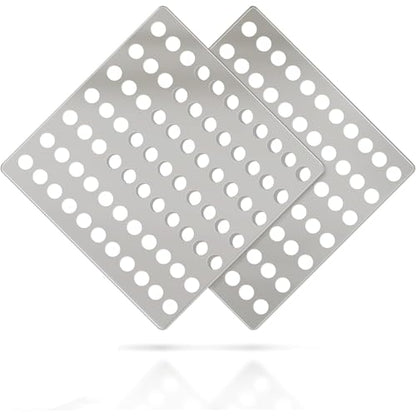 15x15 Centimeter Rustproof Stainless Steel Swirl Drain Covers - Hopper Lids - Outdoor Drain Cover - Metal Drain Covers Outdoor (1 Pack)