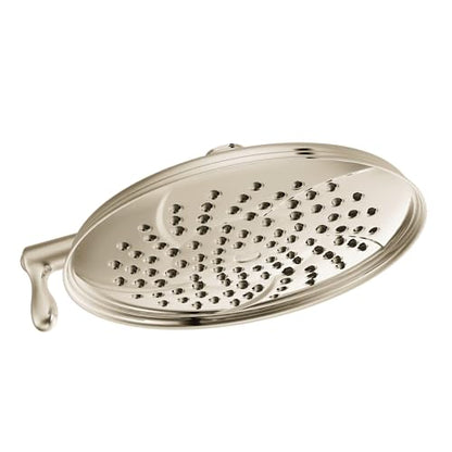 Moen Isabel Polished Nickel 8" Two-Function Showerhead with Immersion Technology at 2.5 GPM Flow Rate, S1311NL - color: Polished Nickel, style: Basic