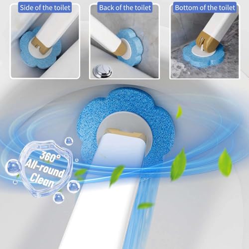 Disposable Toilet Brush with 36 Refills,Toilet Bowl Cleaner,Toilet Cleaning Supplies,Wall Mounted Toilet Wand Brush Kit with Holder for Bathroom Cleaning & Hygiene Bathtub Maintenance