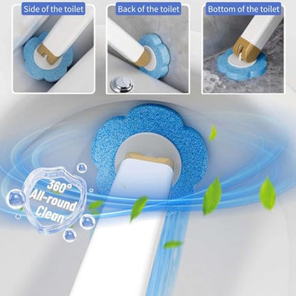 Disposable Toilet Brush with 36 Refills,Toilet Bowl Cleaner,Toilet Cleaning Supplies,Wall Mounted Toilet Wand Brush Kit with Holder for Bathroom Cleaning & Hygiene Bathtub Maintenance