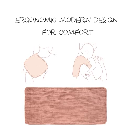 Konssy 6-Pack Thick Muslin Baby Burp Cloths, 6-Layer Ultra Soft Cotton | 100% Cotton, Burp Rags for Baby Drool & Messes, Wash Durable, Absorbent & Durable, Burping Cloths for Boys & Girls (Beige) - color: Beige