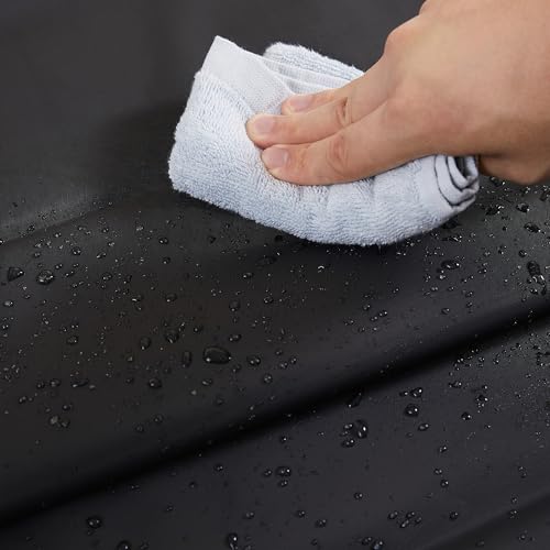 LONDON FOG 8G PEVA Shower Liner with Metal Grommets 1-Piece Standard Shower Curtain in Black, 70 x 72, PEVA, Adult, All Season, Oeko-TEX Certified - color: Black