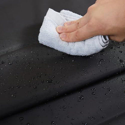 LONDON FOG 8G PEVA Shower Liner with Metal Grommets 1-Piece Standard Shower Curtain in Black, 70 x 72, PEVA, Adult, All Season, Oeko-TEX Certified - color: Black
