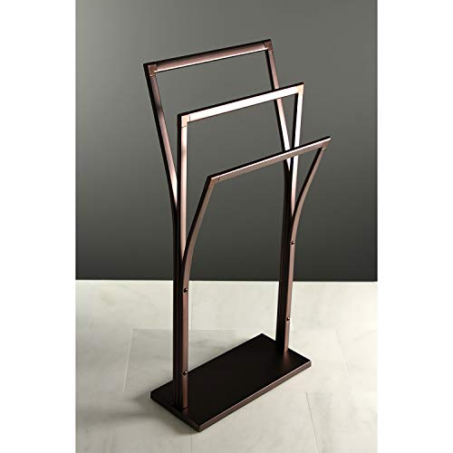 Kingston Brass SCC3305 Edenscape Freestanding Towel Rack, Oil Rubbed Bronze 34.44 x 16.13 x 9.88 - color: Oil Rubbed Bronze