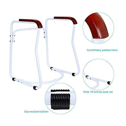 Toilet Safety Frame Toilet Surrounding Rail Offers Support, Free Standing Toilet Frame, Ideal for Eldery, Handicapped, and Disabled Aid