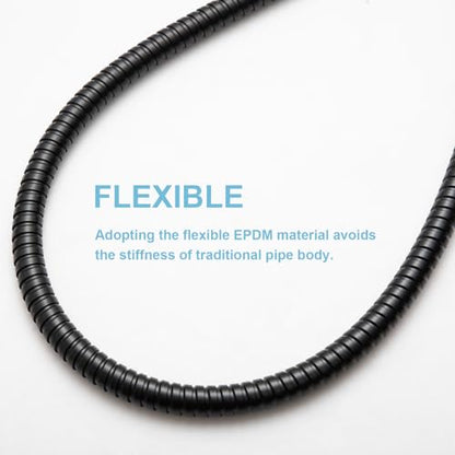 OFFO Shower Hose, Bidet Hose High Pressure Explosion Proof for Bidet Sprayer Stainless Steel Electroplating with Woven Inner Tube, 60 in Matte Black - color: Matte Black, size: 60 in