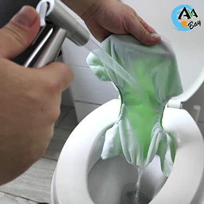 Hot and Cold Bidet Sprayer for Toilet w/Thermal Insulated Grip - Hot Water 180°F Handheld Sink Bidet Shataff - Diaper Sprayers - Muslim Shower Hand Held Attachment for Sink Hose Sprayer - color: Hot & Cold Bidet Sprayer