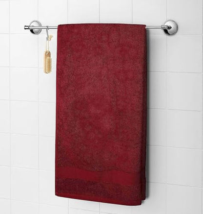 Luxury Bath Towels Set of 4 (27” x 54”) | Towels for Bathroom | Super Soft | Highly Absorbent Towels for Home, Spa, Gym (Burgundy) - color: Burgundy