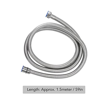 TOPINCN Shower Hose, 59 Inch Stainless Steel Shower Hose Extra Long Pressure Easy to Install for Bathroom (Electroplating)