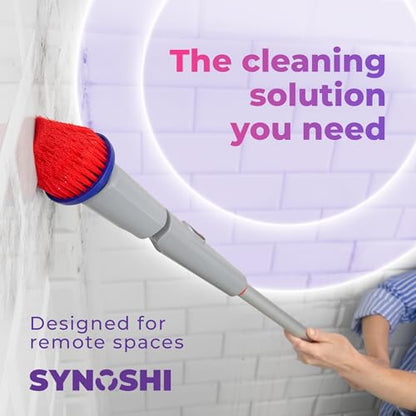 Synoshi PRO Electric Spin Scrubber Extension Handle | Electric Bathroom Scrubber for Cleaning Extension Handle. Extends up to 29.5 Inch (75 cm)