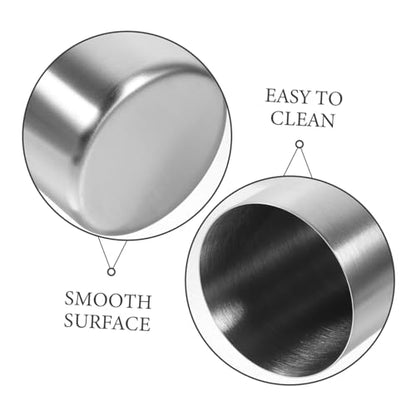 UKCOCO Stainless Steel Tumbler Cup Multi Use Bathroom Gargle Cup Beverage Holder for Home Travel Party Silver Smooth Surface Easy Clean