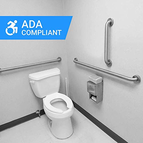 Commercial Grab Bar Bundle for Commercial and Residential Restrooms- 1.5" Diameter - 18", 36", 42" - ADA Compliance - Pack of 6 - style: 6 Piece Assortment